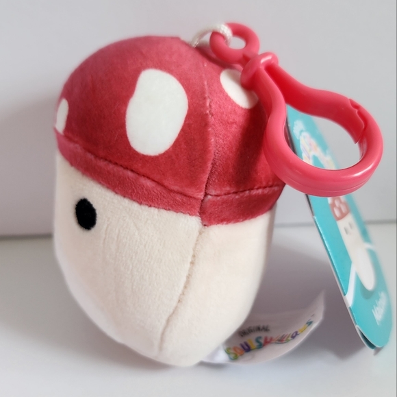 MALCOLM 🍄 the Mushroom Clip Original Squishmallows by Kelly Toy Clip ☆》NWT《☆ - Picture 2 of 7